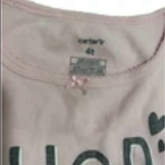 Carter's Girls 4T Easter Bunny Pajama Set Snug Fit Pink Toddler Short Sleeve - Picture 4 of 4